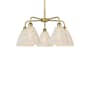 Innovations Lighting Bristol Natural 5 Light 26" Wide Chandelier Brushed Brass / Natural