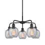 Innovations Lighting Belfast 5 Light 24" Wide Chandelier Matte Black / Seedy
