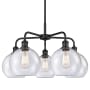 Innovations Lighting Athens 5 Light 26" Wide Chandelier Matte Black / Seedy