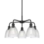 Innovations Lighting Castile 5 Light 24" Wide Chandelier Matte Black / Clear