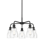 Innovations Lighting Ellery 5 Light 23" Wide Chandelier Matte Black / Seedy