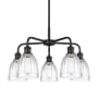 Innovations Lighting Brookfield 5 Light 24" Wide Chandelier Matte Black / Clear