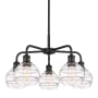 Innovations Lighting Rochester 5 Light 24" Wide Chandelier Matte Black / Clear