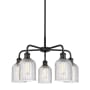 Innovations Lighting Bridal Veil 5 Light 23" Wide Chandelier Matte Black / Clear