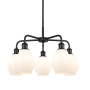 Innovations Lighting Cindyrella 5 Light 24" Wide Chandelier Matte Black / Cased Matte White