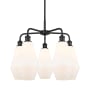 Innovations Lighting Cindyrella 5 Light 25" Wide Chandelier Matte Black / Cased Matte White