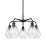 Innovations Lighting Cindyrella 5 Light 24" Wide Chandelier Matte Black / Seedy