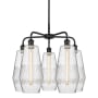 Innovations Lighting Windham 5 Light 25" Wide Chandelier Matte Black / Seedy