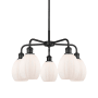 Innovations Lighting Eaton 5 Light 24" Wide Chandelier Matte Black / Matte White