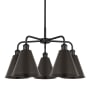 Innovations Lighting Ballston Cone 5 Light 26" Wide Chandelier Matte Black