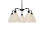 Innovations Lighting Bristol Natural 5 Light 26" Wide Chandelier Matte Black / Natural