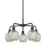 Innovations Lighting Belfast 5 Light 24" Wide Chandelier Oil Rubbed Bronze / Clear Crackle