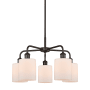 Innovations Lighting Cobbleskill 5 Light 23" Wide Chandelier Oil Rubbed Bronze / Matte White
