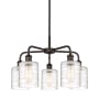 Innovations Lighting Cobbleskill 5 Light 23" Wide Chandelier Oil Rubbed Bronze / Deco Swirl