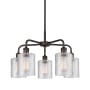 Innovations Lighting Cobbleskill 5 Light 23" Wide Chandelier Oil Rubbed Bronze / Clear
