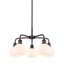 Innovations Lighting Athens 5 Light 24" Wide Chandelier Oil Rubbed Bronze / Matte White
