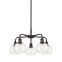 Innovations Lighting Athens 5 Light 24" Wide Chandelier Oil Rubbed Bronze / Clear