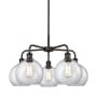 Innovations Lighting Athens 5 Light 26" Wide Chandelier Oil Rubbed Bronze / Clear