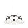 Innovations Lighting Athens 5 Light 24" Wide Chandelier Oil Rubbed Bronze / Seedy