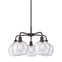 Innovations Lighting Athens 5 Light 26" Wide Chandelier Oil Rubbed Bronze / Seedy