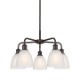 Innovations Lighting Castile 5 Light 24" Wide Chandelier Oil Rubbed Bronze / White