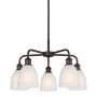 Innovations Lighting Brookfield 5 Light 24" Wide Chandelier Oil Rubbed Bronze / White