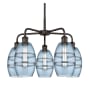 Innovations Lighting Vaz 5 Light 24" Wide Chandelier Oil Rubbed Bronze / Blue