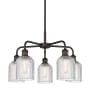 Innovations Lighting Bridal Veil 5 Light 23" Wide Chandelier Oil Rubbed Bronze / Clear