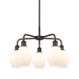 Innovations Lighting Cindyrella 5 Light 24" Wide Chandelier Oil Rubbed Bronze / Cased Matte White