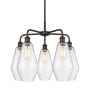 Innovations Lighting Cindyrella 5 Light 25" Wide Chandelier Oil Rubbed Bronze / Seedy