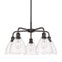 Innovations Lighting Bristol Glass 5 Light 26" Wide Chandelier Oil Rubbed Bronze / Clear