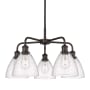 Innovations Lighting Bristol Glass 5 Light 26" Wide Chandelier Oil Rubbed Bronze / Seedy