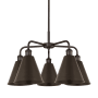 Innovations Lighting Ballston Cone 5 Light 26" Wide Chandelier Oil Rubbed Bronze
