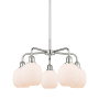 Innovations Lighting Belfast 5 Light 24" Wide Chandelier Polished Chrome / Matte White