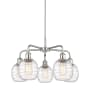 Innovations Lighting Belfast 5 Light 24" Wide Chandelier Polished Chrome / Deco Swirl