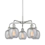 Innovations Lighting Belfast 5 Light 24" Wide Chandelier Polished Chrome / Seedy