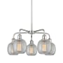 Innovations Lighting Belfast 5 Light 24" Wide Chandelier Polished Chrome / Clear Crackle