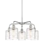 Innovations Lighting Cobbleskill 5 Light 23" Wide Chandelier Polished Chrome / Deco Swirl