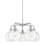 Innovations Lighting Athens Water Glass 5 Light 26" Wide Chandelier Polished Chrome / Clear Water Glass