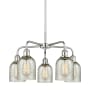 Innovations Lighting Caledonia 5 Light 23" Wide Chandelier Polished Chrome / Mica