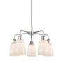 Innovations Lighting Ellery 5 Light 23" Wide Chandelier Polished Chrome / White