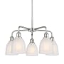 Innovations Lighting Brookfield 5 Light 24" Wide Chandelier Polished Chrome / White