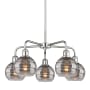 Innovations Lighting Rochester 5 Light 24" Wide Chandelier Polished Chrome / Light Smoke