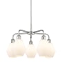 Innovations Lighting Cindyrella 5 Light 24" Wide Chandelier Polished Chrome / Cased Matte White