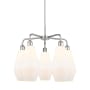 Innovations Lighting Cindyrella 5 Light 25" Wide Chandelier Polished Chrome / Cased Matte White