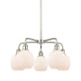Innovations Lighting Belfast 5 Light 24" Wide Chandelier Polished Nickel / Matte White