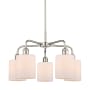 Innovations Lighting Cobbleskill 5 Light 23" Wide Chandelier Polished Nickel / Matte White
