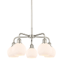 Innovations Lighting Athens 5 Light 24" Wide Chandelier Polished Nickel / Matte White