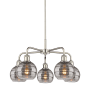 Innovations Lighting Rochester 5 Light 24" Wide Chandelier Polished Nickel / Light Smoke