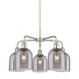 Innovations Lighting Bella 5 Light 24" Wide Chandelier Polished Nickel / Light Smoke